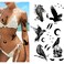 6 Sheets Dopetattoo Temporary Tattoos Raven Tattoo Crow Tattoo Temporary Tattoo Fake Neck Tattoo Fake Crow Tattoo Fake Hand Tattoos Black Raven Tattoo Arm Chest for Women Men Adults