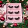 3 Packs Fluffy Long Thick Dramatic Look Handmade Reusable 3D Mink False Eyelashes D008
