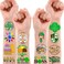 frawharmone87PCS Little Girl Cub Scout Cookies Temporary Tattoos Stickers Theme Birthday Party Decorations Supplies Favors Decor Cute Junior Brownie Scouts Tattoo Gifts