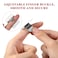 Frcolor 2PCS Nail Art Palette Stainless Steel Makeup Mixing Palette Ring Nail DIY Art Design Paint Color Mixing Palette Metal Tool
