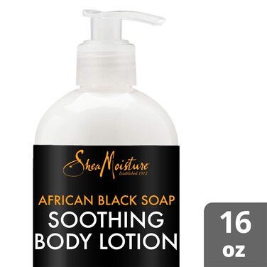 SheaMoistureSensitive Skin Soothing Lotion African Black Soap Body Lotion For Dry Skin with Aloe And Vitamin E 16oz