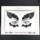 black face jewels tattoo eye sticker festival body sticker black gems holidays halloween decoration temporary tattoo for skin