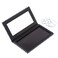 Allwon Magnetic Palette Black Empty Makeup Palette with Mirror and 20Pcs Adhesive Empty Palette Metal Stickers for Eyeshadow Lipstick Blush Powder