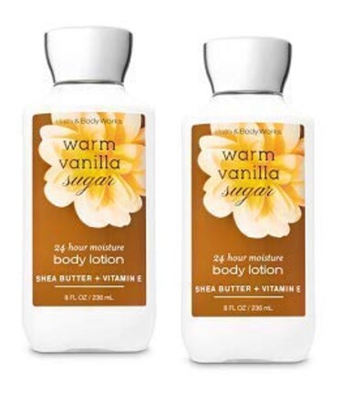 Bath and Body Works 2 Pack Warm Vanilla Sugar Super Smooth Body Lotion 8 Oz