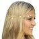 AukmlaGold Sequins Head Chain Jewelry Festival Halloween Prom Costume Hair Accessories Fashion Headbands Headpieces for Women and Girls