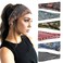 YONUFBoho Headbands For Women Fashion Wide Headband Yoga Workout Head Bands Hair Accessories Band 6 Pack