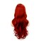BaruisiLong Curly Wavy Red Wigs for Women Side Part Natural Looking Cosplay Synthetic Fiber Wig Heat Resistant Replacement Wig