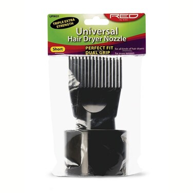RED by KISS Universal Hair Dryer Nozzle Perfect Fit Dual Grip Short UPIK01