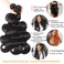 Aspumod 12A Human Hair Bundles Body Wave 3 Bundles Human Hair 16 18 20Inch Unprocessed Brazilian Virgin Hair Bundles Deals Quick Weave Hair Extension
