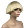 Aimole Short Yaki Straight Synthetic Wigs Blonde Mushroom Head Wig Bowl haircut Wigs Bob