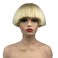 Aimole Short Yaki Straight Synthetic Wigs Blonde Mushroom Head Wig Bowl haircut Wigs Bob
