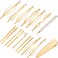 Yaomiao 17 Pieces Gold Hair Pins Set Geometric Hair Clips Bobby Pin Hair Barrettes Metal Gold Decorative Hair Styling Jewelry Hair Clamps Accessories for Women Wedding Parties