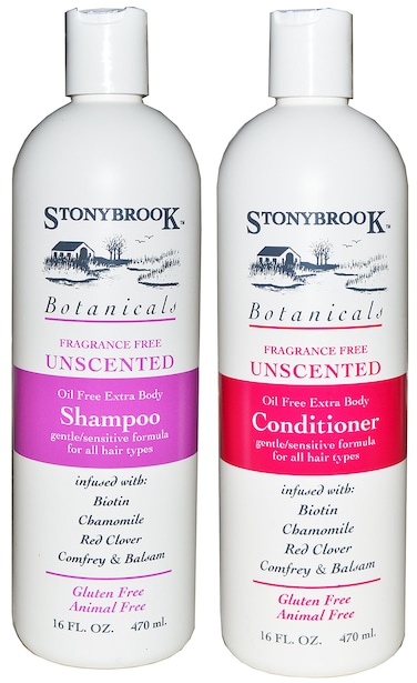 Botanicals Fragrance Free Unscented Shampoo and Conditioner Set