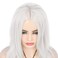 RicHyun White Wig Long Curly Wavy Wig Middle Part Cosplay Wig Synthetic Heat Resistant Costume Halloween Wigs for Women Girls