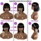 Rebasar Short Bob Wigs Human Hair 8 Inch Glueless Wear and Go Bob Wig With Bangs Human Hair Wigs for Black Women Human Hair Brazilian Straight Hair None Lace Front Natural Black Wig