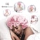 BONNET QUEEN Large Satin Bonnet Silk Bonnet for Sleeping Women Hair Bonnet Big Bonnet Night Sleep Cap Scarf Wrap for Curly Hair with Tie Band Pink