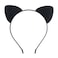 LOVINSHOWBlack Furry Cat Headband with Cat Ears Costume Accessories