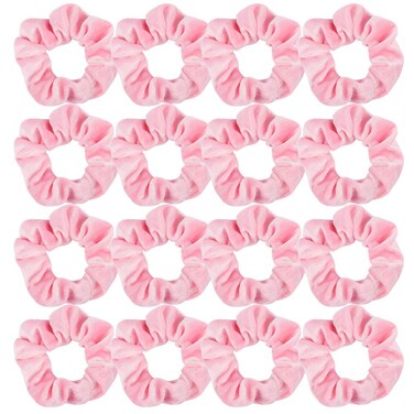 Semato 16 Pack Pink Velvet Scrunchies for Hair Scrunchy Hair Ties Ropes for Women or Girls Hair Accessories