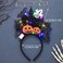 GORTINHalloween Light up Headband Black Bat Hairband Gohtic Glowing Headpieces LED Head Hoop Halloween Masquerade Cosplay Party Costume Headwear for Women and Girls