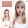 SARLA Side Hair Bangs Clip in Off Black One Piece Straight Synthetic Bangs Extension for Women