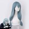 ShqncohAnime Mahito Wig Blue Medium Straight Party Hair Halloween Cosplay Props Accessory for adult