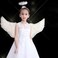 ZSPERKLAAngel Halo Headband White Feather Fluffy Angel Hair Band Halloween Costume Accessory