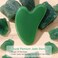 rosenicerosenice Gua Sha Facial Tools Guasha Tool Gua Sha Jade Stone Manual Massage Sticks for Jawline Sculpting and Puffiness Reducing for Face Body Relieve Muscle Tensions Reduce Festive Gifts