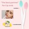 Lip Scrub Brush Lip Scrubber Tool Lip Exfoliator Brush Silicone Lip Brush Exfoliating Lip Brush Lip Scrub Tool for Dark Lips