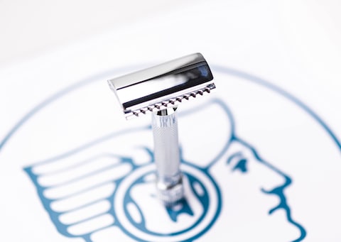 Merkur Mk34c Double Edge Razor with Heavy Duty Short Handle