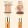 MattoMakeup Brush Set 2 Pieces Face Blush Kabuki Powder Foundation Makeup Brushes for Mineral BB Cream
