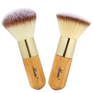 MattoMakeup Brush Set 2 Pieces Face Blush Kabuki Powder Foundation Makeup Brushes for Mineral BB Cream