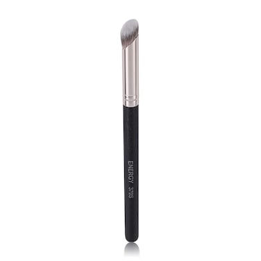 ENERGYAngled Flat Concealer Brush Under Eye Concealer Nose Contour Brush for Bronzer Liquid Foundation Cream Cosmetic Press Powder Concealer Palette Blending Buffing Stippling Brush Small 370S