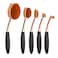 Yoseng Oval Foundation Brush 5 Pcs Toothbrush makeup brushes Fast Flawless Application Liquid Cream Powder Foundation