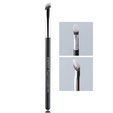 ENERGY Angled Concealer Brush Under Eye Premium Makeup Brush for Concealer Foundation Eyeshadow Nose Contours with Liquid Cream Powder Blending Contouring Vegan Eye Brush A02