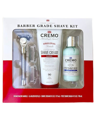Cremo Barber Grade Shave Kit White