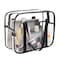 Clear Toiletry Bag Thick Transparent Cosmetic Bag Waterproof Makeup Artist Large Bag Diaper Case Luggage Organizer Storage Easy Clean Large
