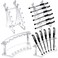 Teling 4 Pieces Pen Display Stand Acrylic pen Holder Clear Pen Stand Rack Organizer Nail Brush Holder Stand for Make Up Brush