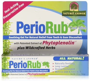 Natures Answer Periorub Topical Rub 05 oz Dentist Formulated Soothing Gel for Teeth and Gums