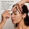 MADLUVV Eyebrow Stencil Kit  EasytoUse Natural Look 6 Popular Shapes Used by Professionals  Includes Stamp Stencils Spoolie and Travel Bag Dark Brown