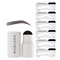MADLUVV Eyebrow Stencil Kit  EasytoUse Natural Look 6 Popular Shapes Used by Professionals  Includes Stamp Stencils Spoolie and Travel Bag Dark Brown