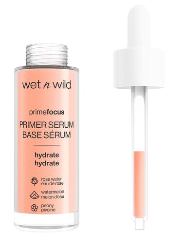 wet n wild Prime Focus Primer Serum for Face Hydrating for Dry Skin Makeup Primer Serum