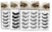 Natural Look Eyelashes 3D Mink Cat Eye Lash Wispies 15mm Manga Lashes 5 Pairs Soft Reusable False Eyelashes Lightweight No Glue Included