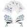 Halloween Face jewels festival Women Mermaid Face Gems Glitter 6 Sets Rhinestone Rave Festival Face JewelsCrystals Face Stickers Eyes Face Body Temporary Tattoos