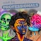 Blue SquidPRO Face Paint  Metallic Silver 30gm Professional Water Based Single Cake Face  Body Paint Makeup Supplies for Adults Kids Halloween Facepaint SFX Water Activated Face Painting Non Toxic