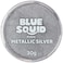 Blue SquidPRO Face Paint  Metallic Silver 30gm Professional Water Based Single Cake Face  Body Paint Makeup Supplies for Adults Kids Halloween Facepaint SFX Water Activated Face Painting Non Toxic
