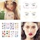 54 Sheets Gold Glitter Freckles Face Tattoo 150 Pcs Halloween Face Glitter Temporary Tattoo Stickers Sparkle Freckles Metallic Face Gems Faux Freckles Cute Glitter Makeup Accessories For Women