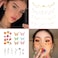 DIVAWOO 32 Sheets Face Temporary Tattoo 20 sheets Glitter Metallic Freckle Tattoos 12 PCS Butterflies Fake Tattoos Stickers for Festival Makeup Rave Accessories