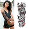 Aresvns Temporary Tattoo for Men and Women L19xW7 Halloween Full Arm Fake TattoosWaterproof Realistic Sleeve Tattoos Long lasting