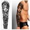 Extra Large waterproof Temporary Tattoos 8 Sheets Full Arm Fake Tattoos and 8 Sheets Half Arm Tattoo Stickers for Men and Women 2283X71