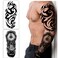 Extra Large waterproof Temporary Tattoos 8 Sheets Full Arm Fake Tattoos and 8 Sheets Half Arm Tattoo Stickers for Men and Women 2283X71